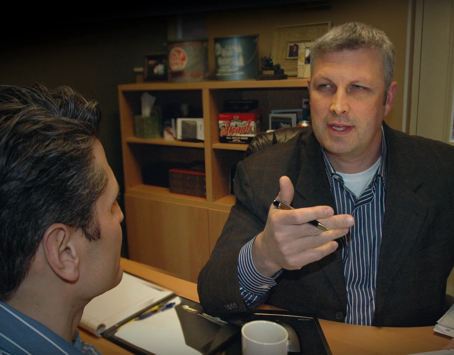 MJC team member in a client consultation
